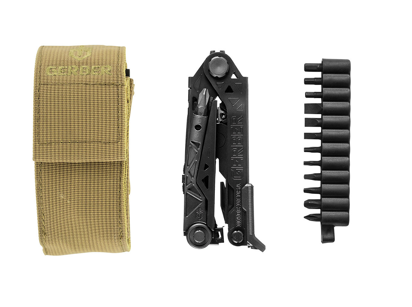 Center-Drive - Schwarz, Bit-Set, Molle-Kompatible Scheide