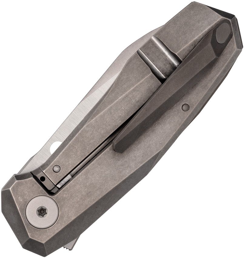 Techno 3, CTS-XHP Satin Plain Blade, Chamfered Titanium Handle