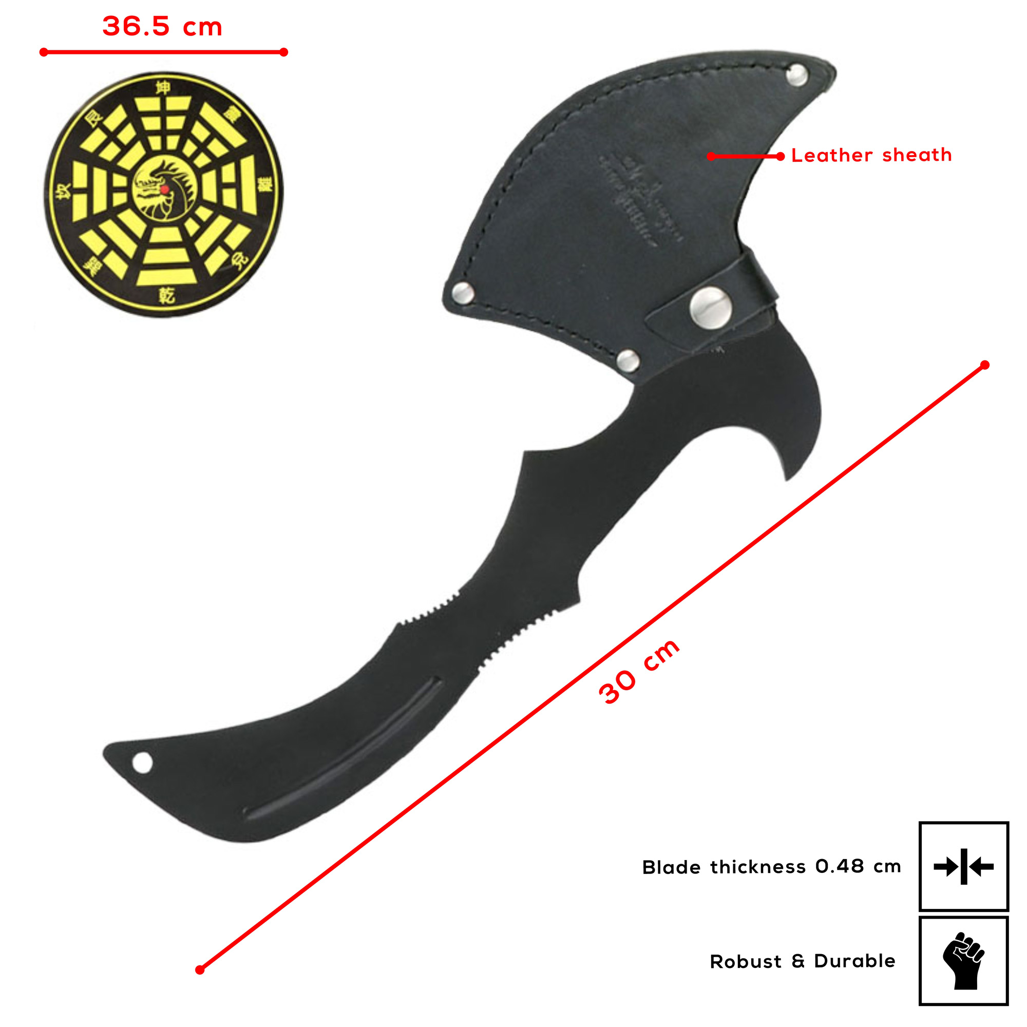 Gil Hibben Pro Wurfaxt mit Zielscheibe