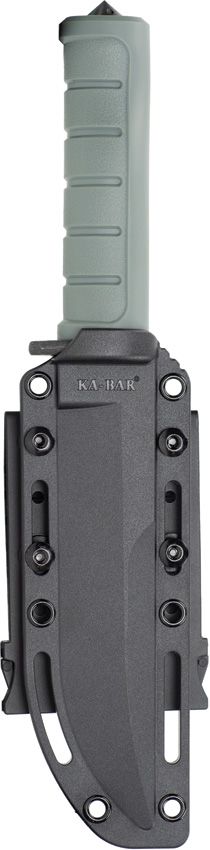 Dust I, D2 Black Clip Point Blade, Green GFN Handle