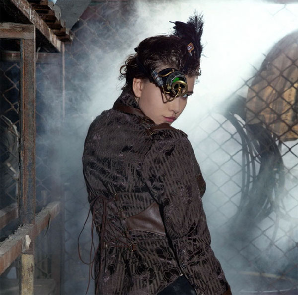 Monocle with LED black