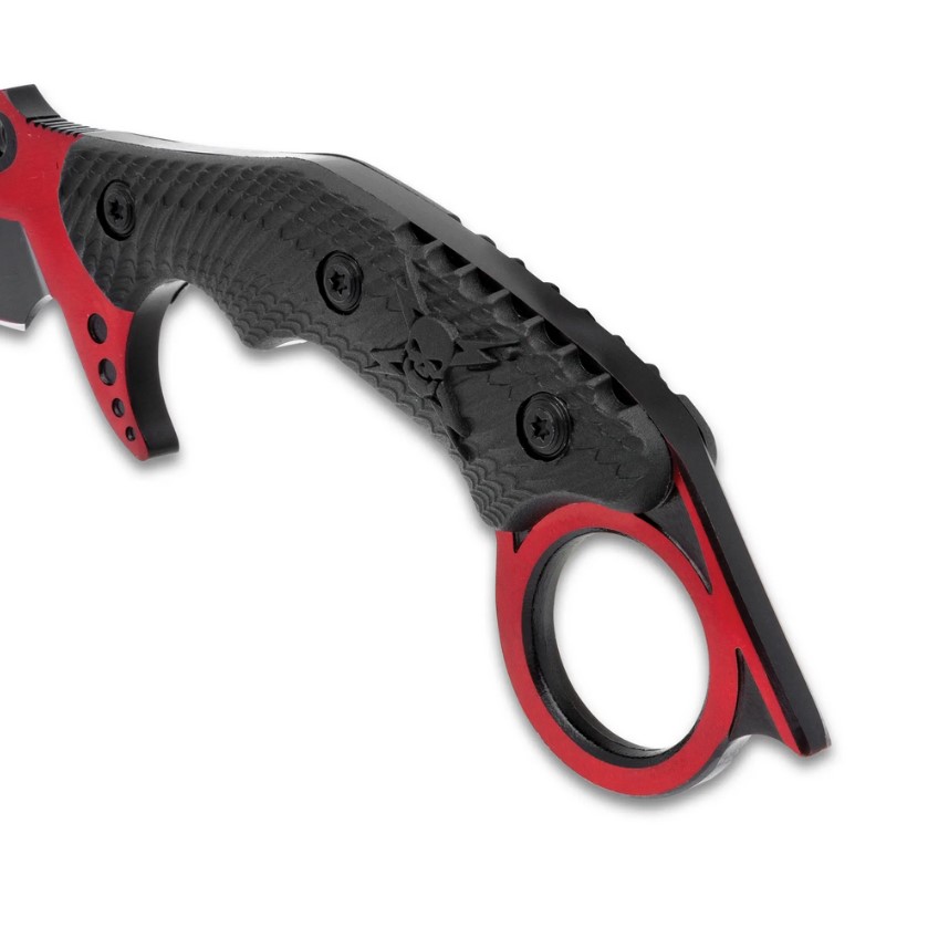 M48 Rotes Liberator Falcon Karambit mit Scheide