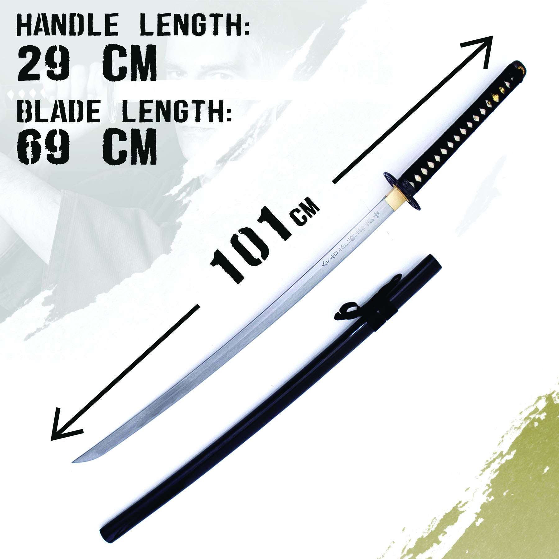 "Der letzte Samurai" Katana - gefaltet mit Ständer und Pflegeset "Der letzte Samurai" Katana - gefaltet mit Ständer und Pflegeset