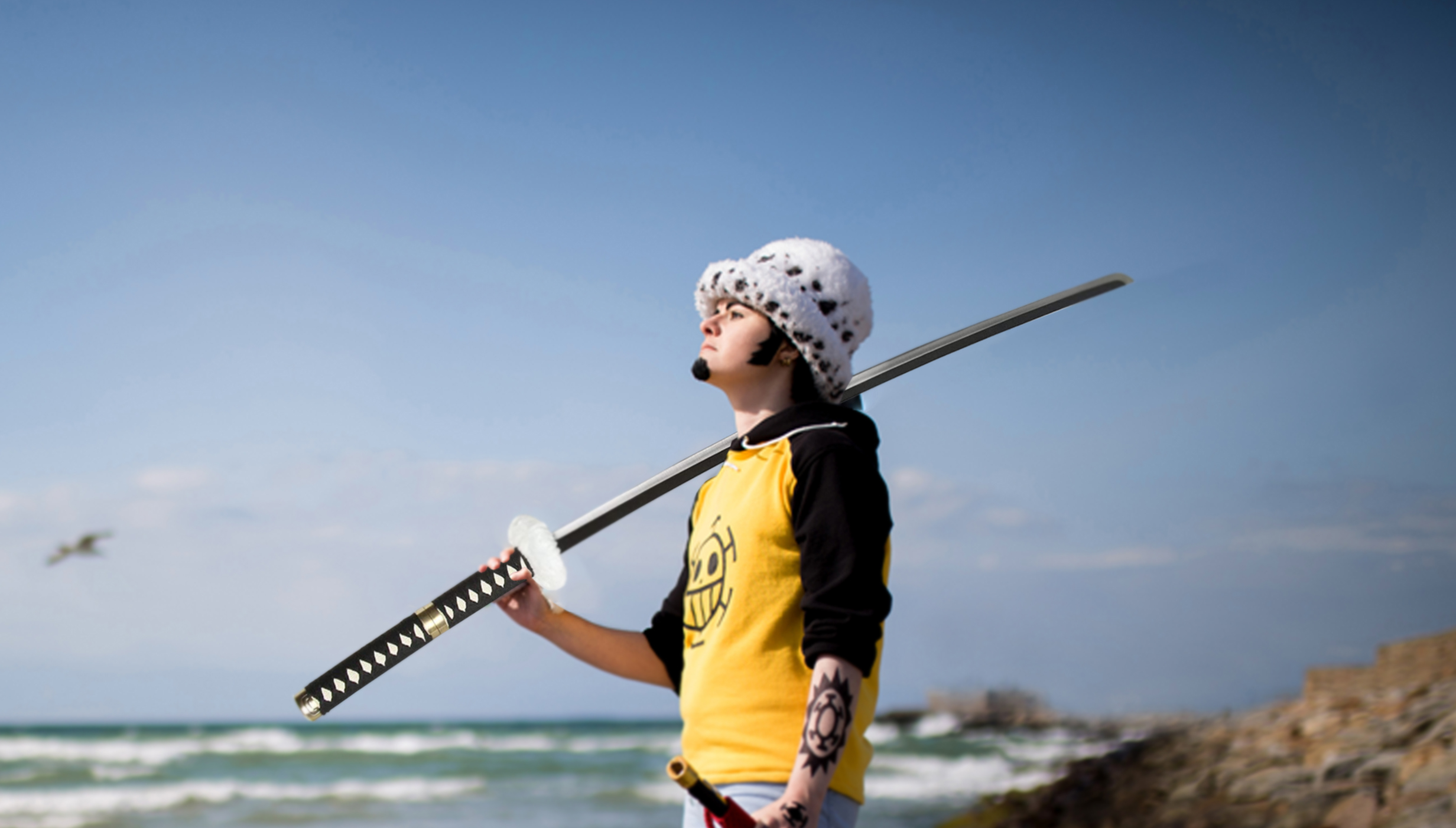 One Piece - Trafalgar Law sword - black handle 125 cm