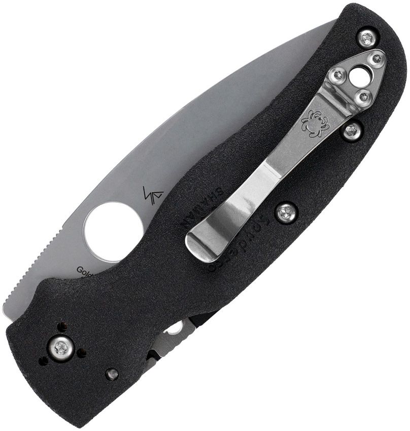 Shaman Lightweight, gezahnte Klinge, schwarzer FRN-Griff