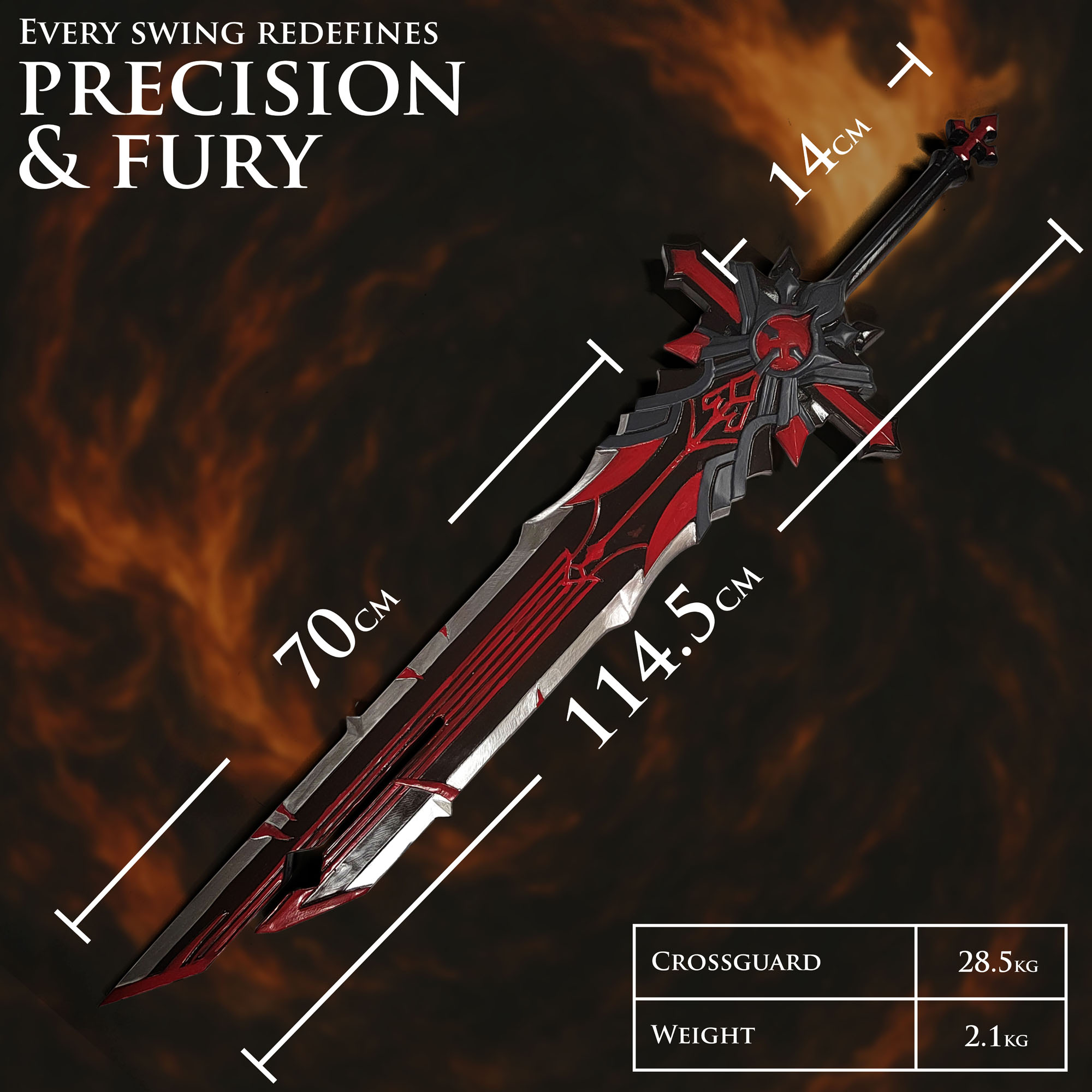 Genshin Impact - Sword of Diluc - Wolf's Gravestone