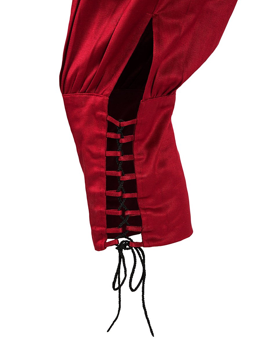 Kniehose mit Effektschnürung burgund, Größe L/XL