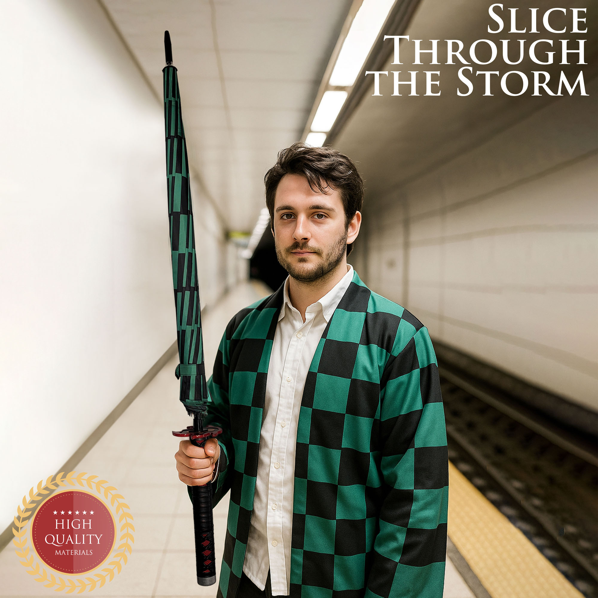 Demon Slayer - Tanjirou Kamado Katana Regenschirm