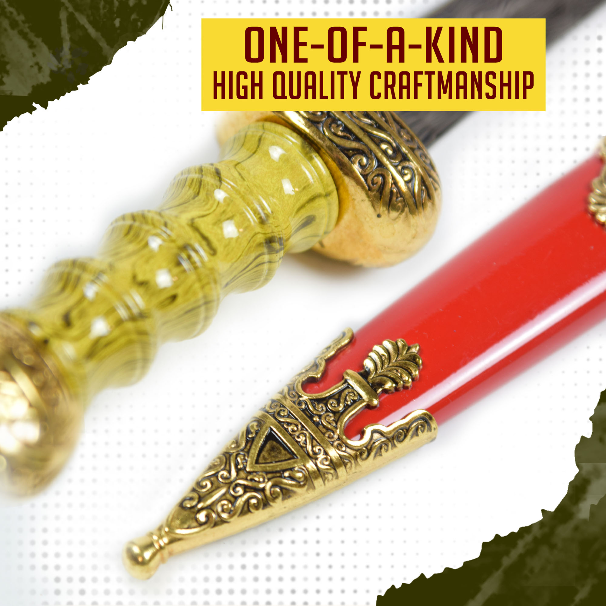 Roman Gladius - Miniaturschwert, Goldversion