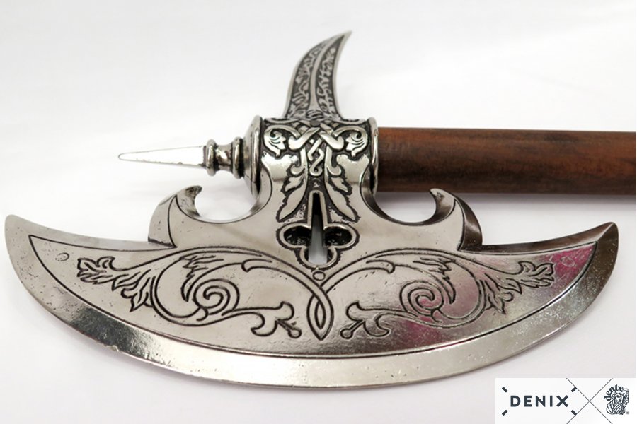 Deutsche Mittelalteraxt silberfarben, 15.Jahrhundert