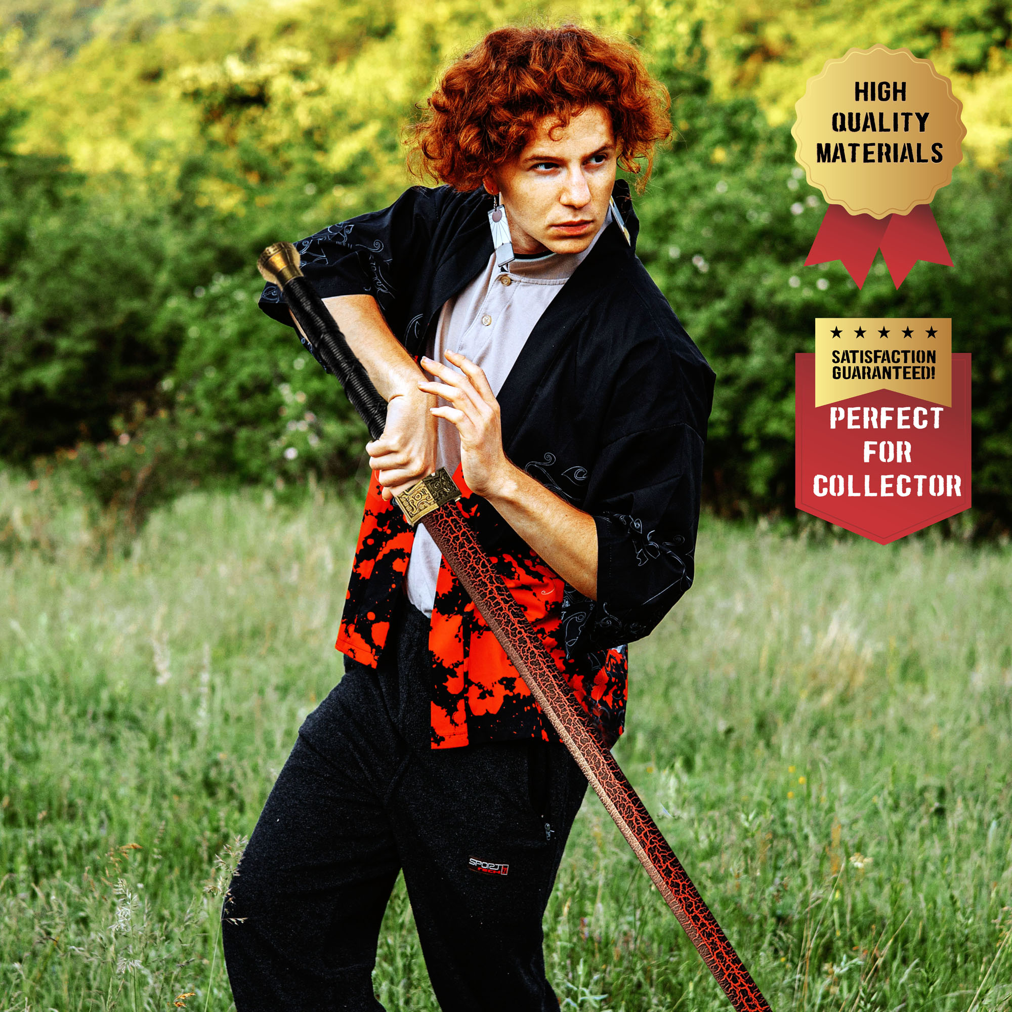 Chinesisches Jian Schwert mit Scheide aus Holz