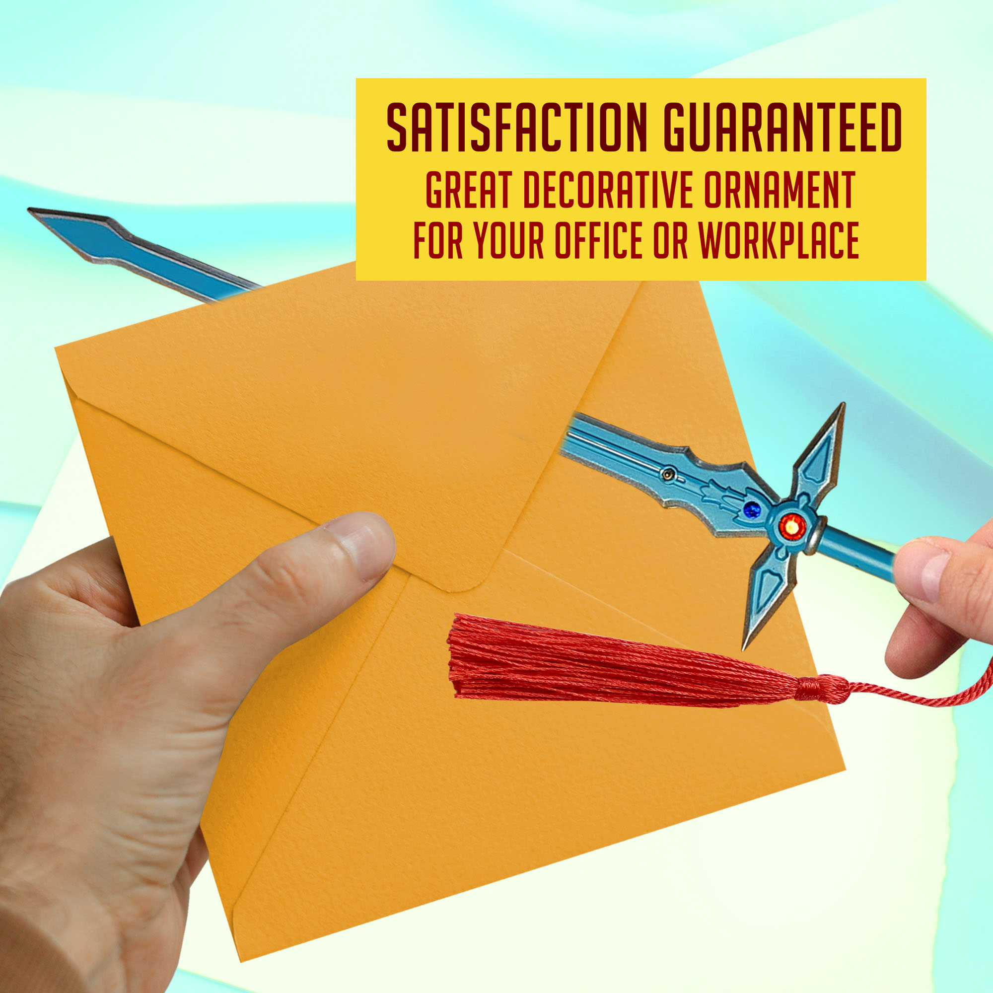 Sword Art Online – Blauer Dark Repulser Brieföffner mit Scheide und Ständer