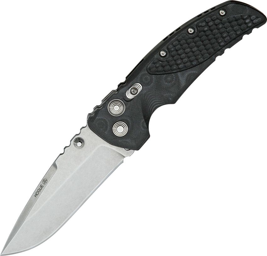 EX01 Tactical Drop Point Blade, G-Mascus Black G-10 Handles