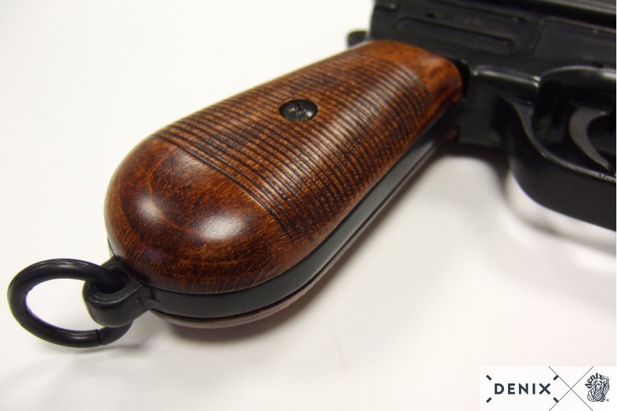 Mauser (pistol) black C 96 with wooden handle