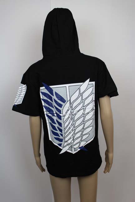 Attack on Titan - short-sleeved casual hoodie