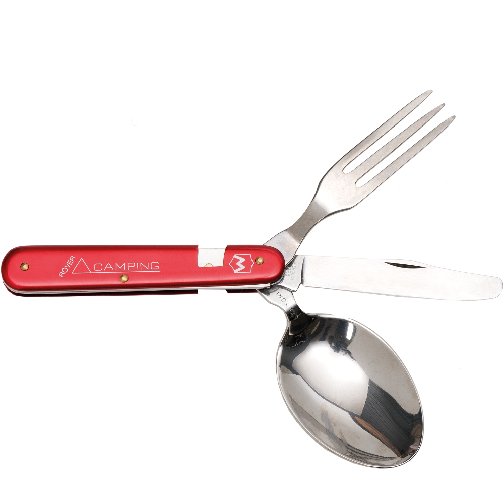 Camping cutlery, red