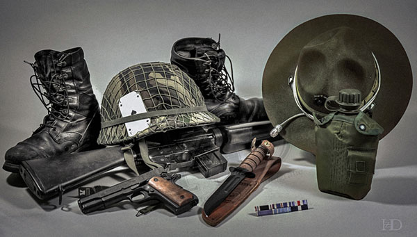 KA-BAR Full-size US ARMY Knife, teilw. Sägeklinge, Kunststoffscheide