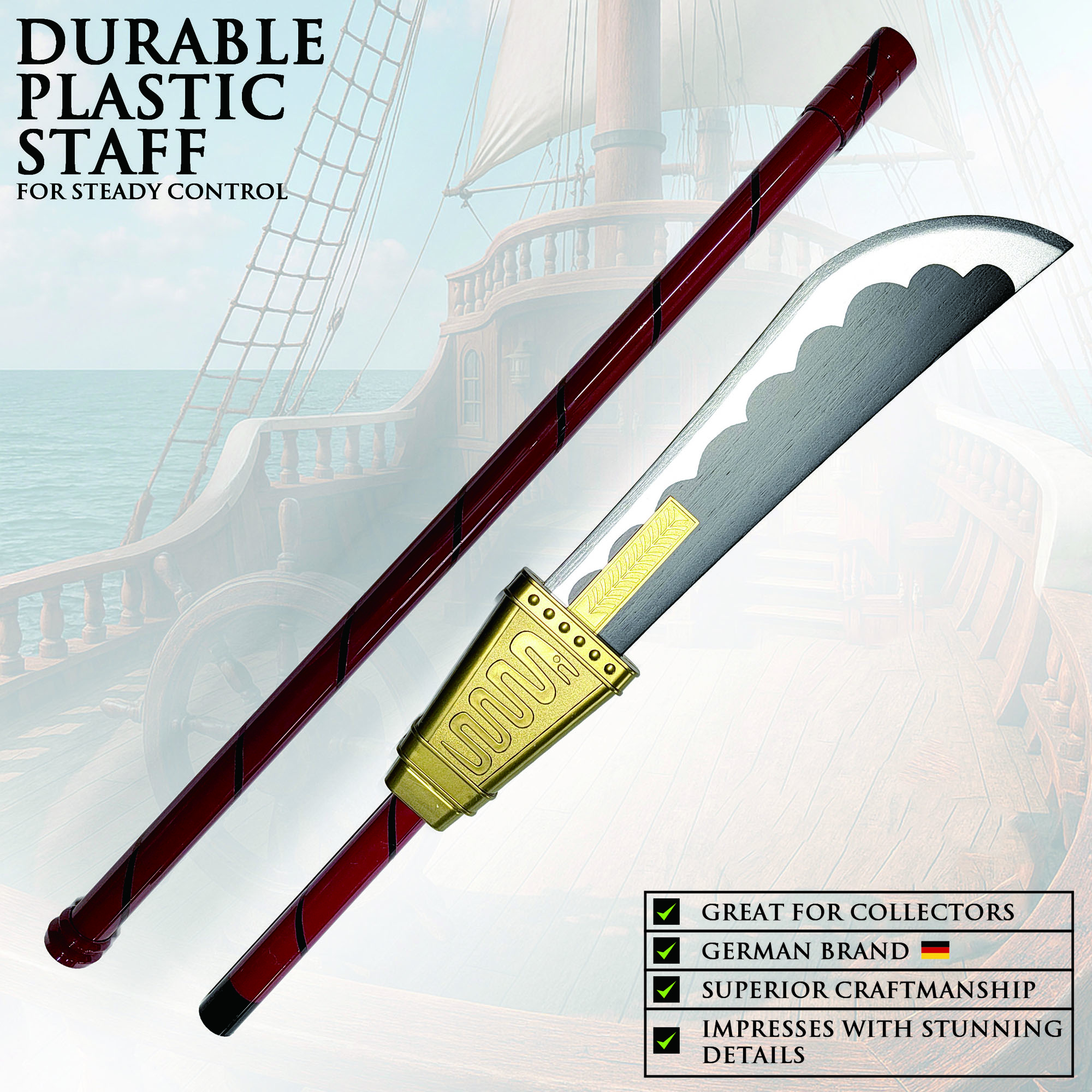 One Piece: Whitebeards Naginata "Murakumogiri" Speer