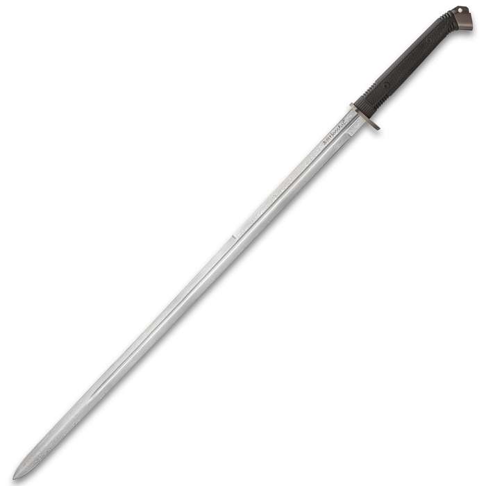 Honshu Boshin Damascus Double Edge Sword With Scabbard 