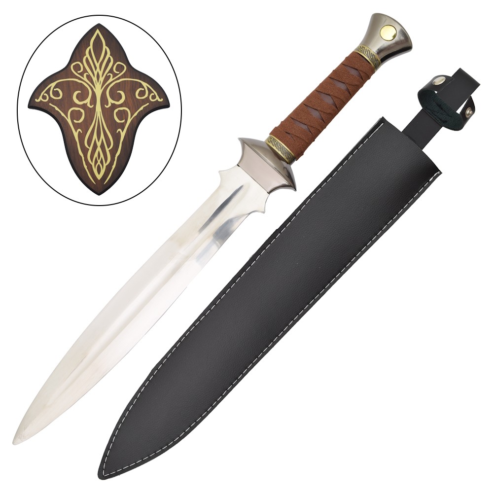 Der Herr der Ringe: Samweis Gamdschies Dolch – 60cm Stahl-Replika inkl. Scheide & Wandhalter