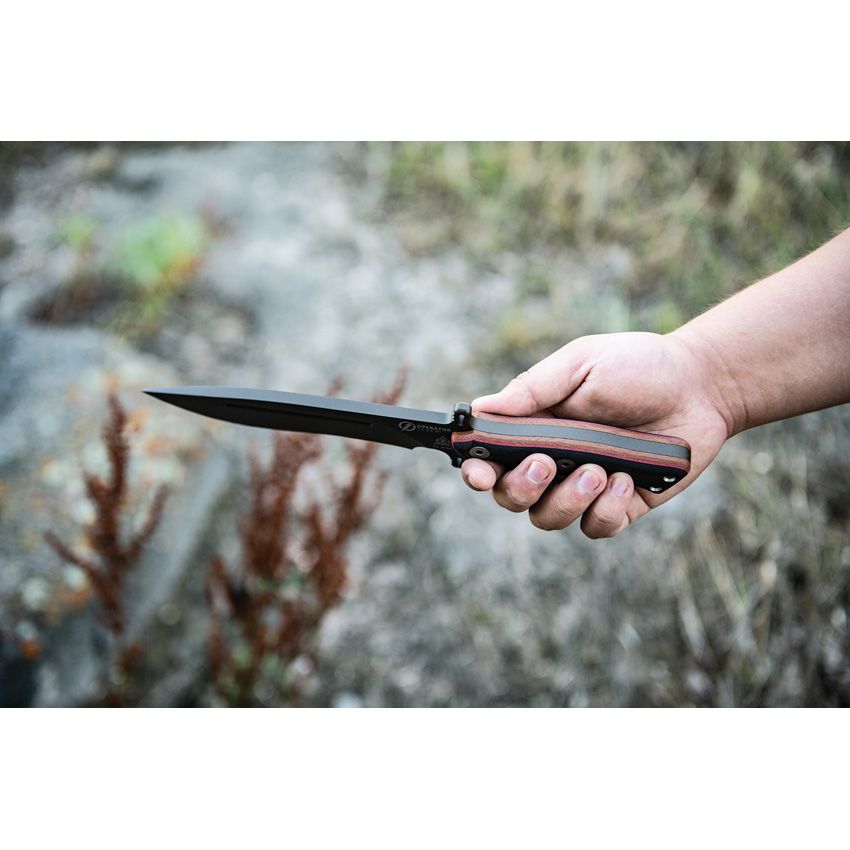 Operator 7, Mitternachtsbronze-Klinge, hellbrauner Canvas-Micarta/schwarzer G10-Griff