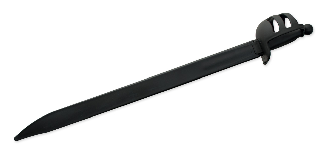 Synthetisches Cutlass-Fechtschwert – Schwarze Klinge