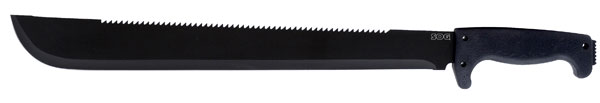 SOGFari 61 cm Machete, Black Kraton Handle, Black Blade