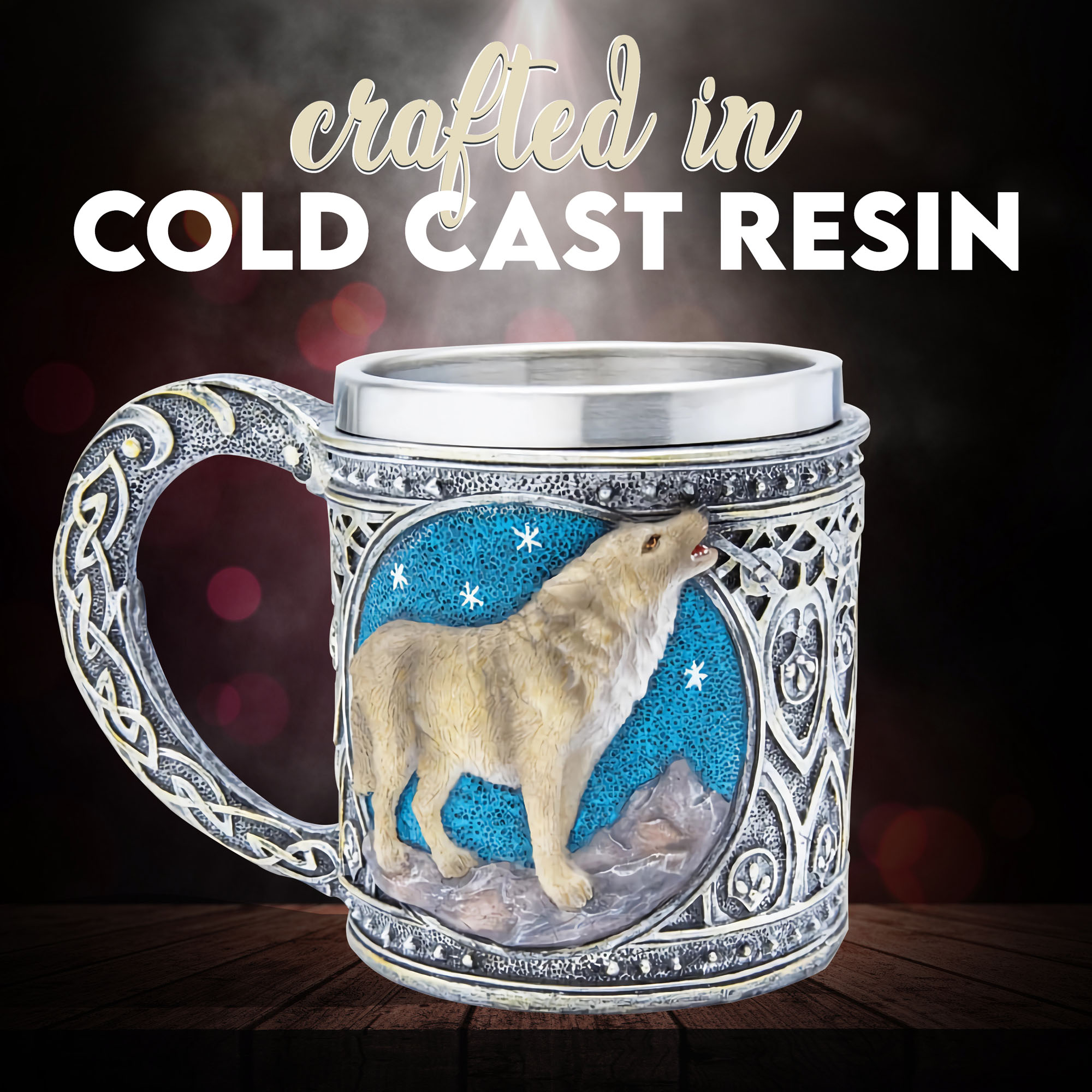 The Witcher - Geralt's Lone Wolf Fantasy Becher