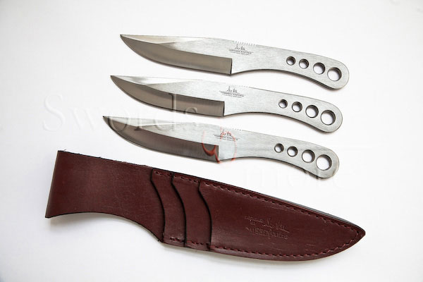 LARGE TRIPLE THROWER SET W/ SHEATH LARGE TRIPLE THROWER SET W/ SHEATH