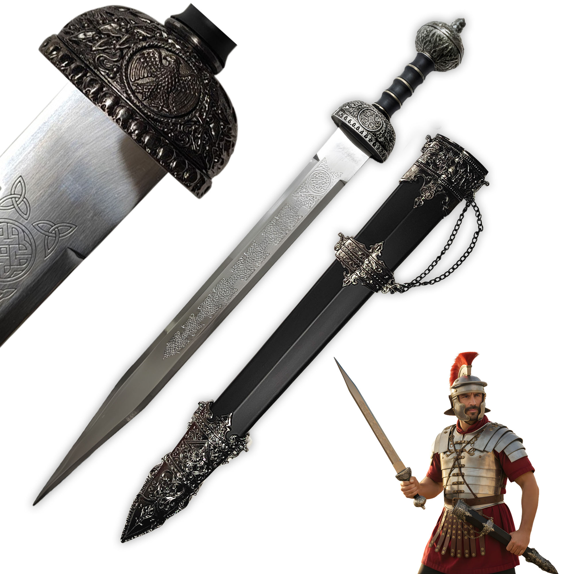 Römisches Gladius Schwert mit Scheide