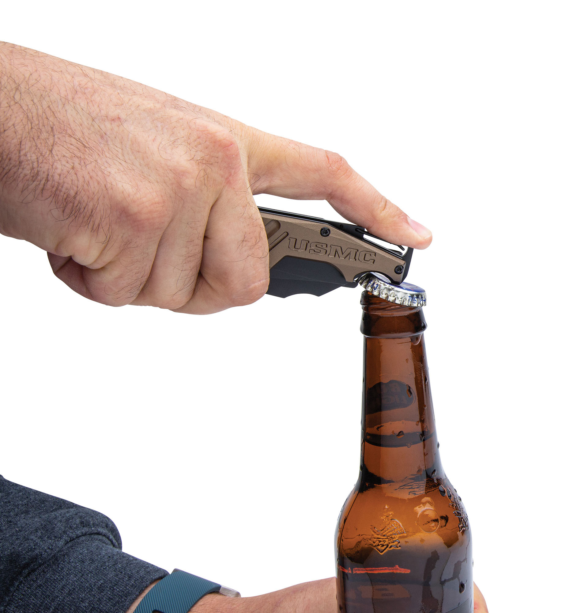 USMC Brewski Pocket Knife With Bottle Opener
