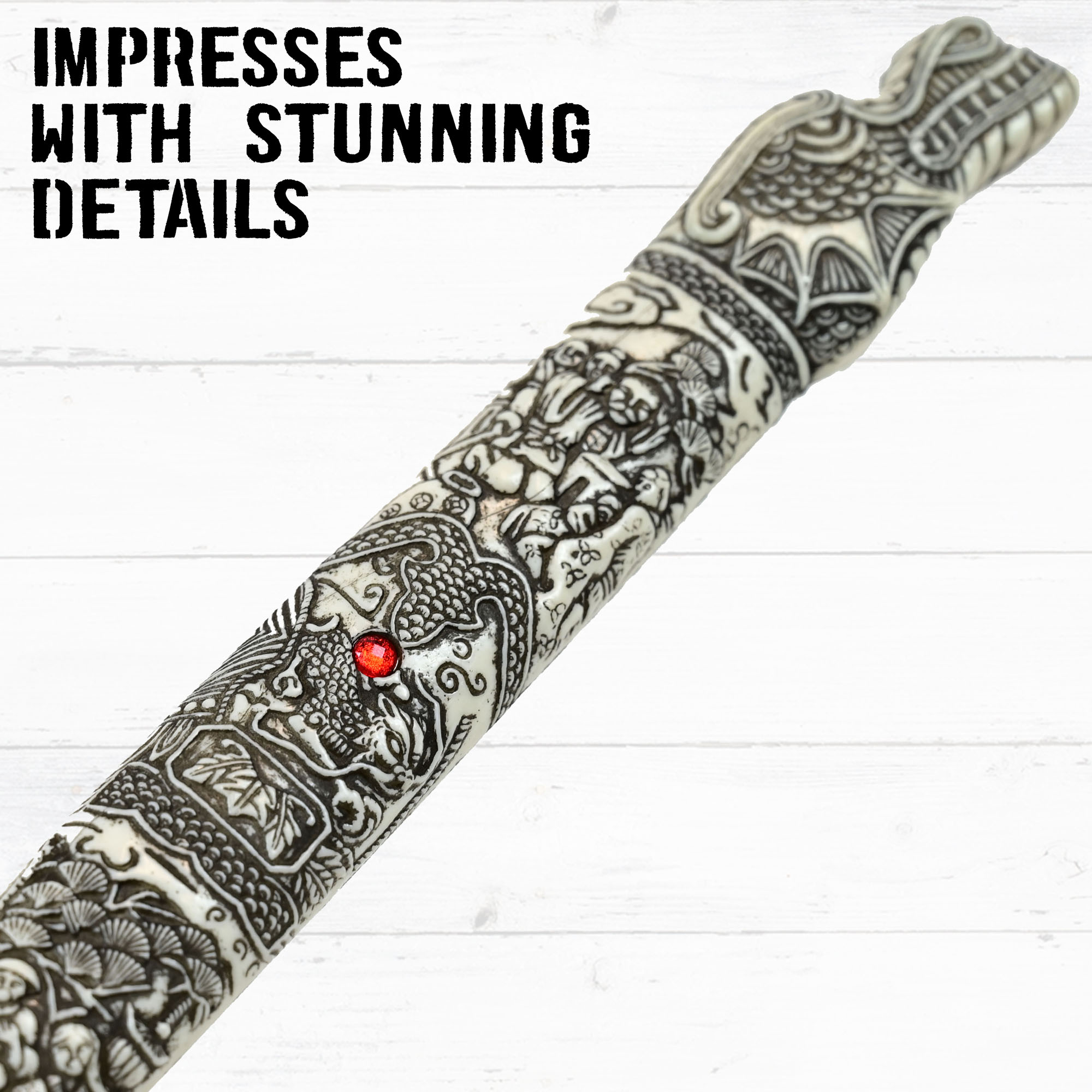 Highlander - Duncan MacLeod Katana - handgeschmiedet & gefaltet, Set - Blutdamast Edition Highlander - Duncan MacLeod Katana - handgeschmiedet & gefaltet, Set - Blutdamast Edition