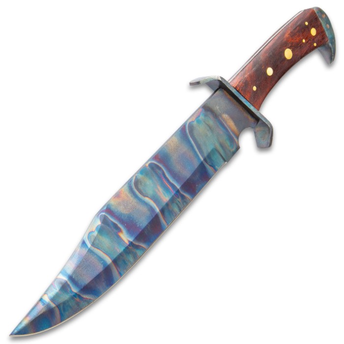 Timber Rattler Gunslinger Bowie Knife With Sheath 