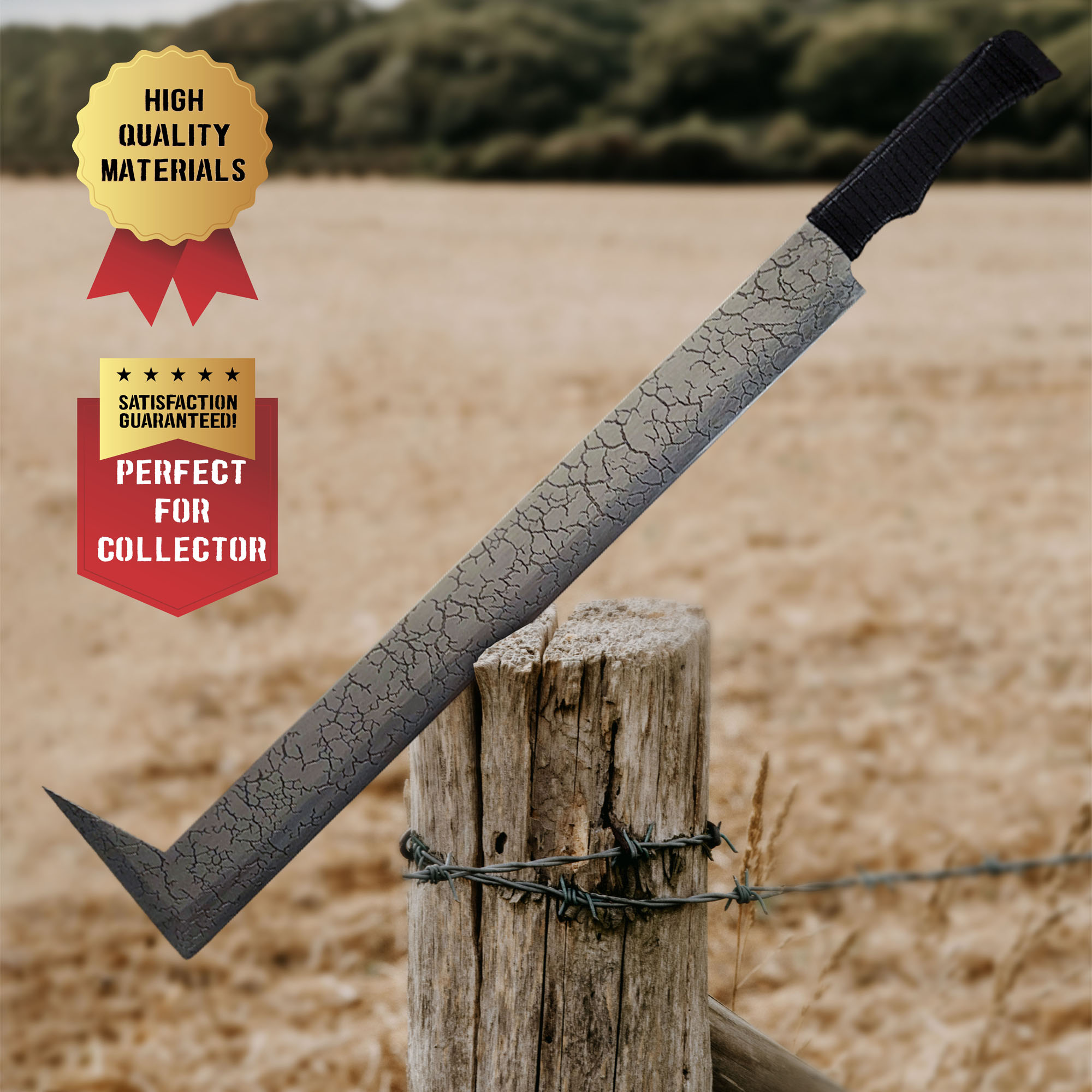 Der Herr der Ringe – Uruk-hai-Schwert mit Scheide und Wandtafel