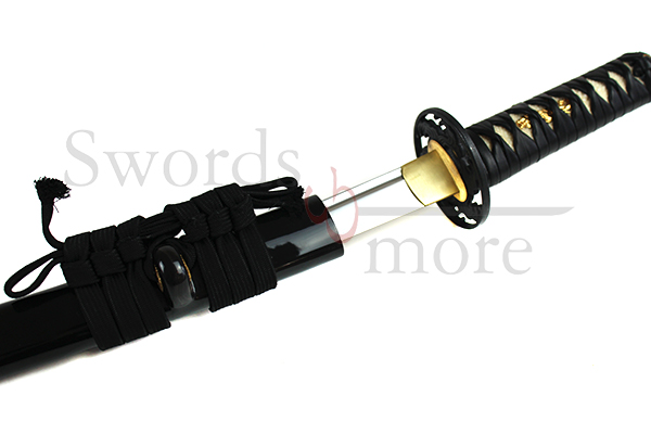 Wave Wakizashi (No Bo-hi) Square Tsuba