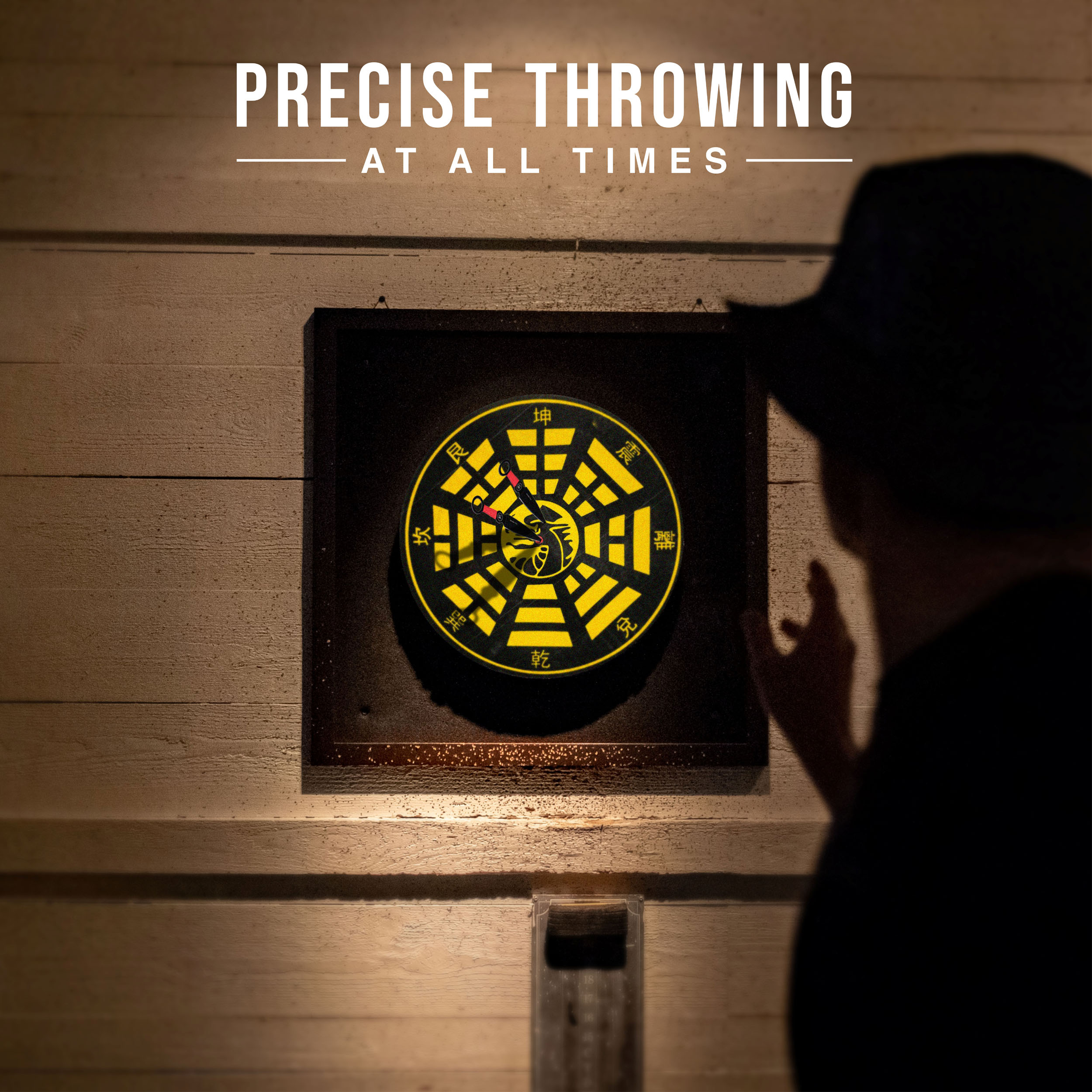 18-piece throwing knife set with target