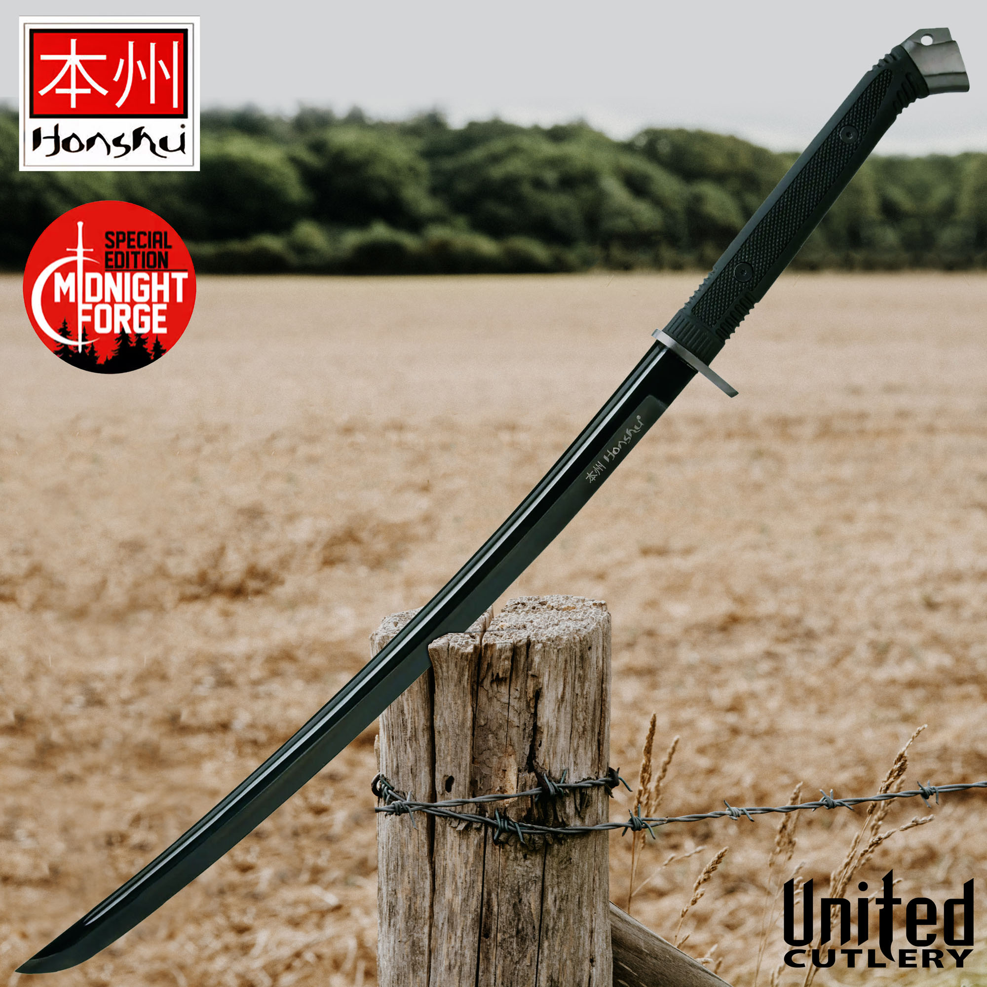 Honshu Boshin Midnight Forge Wakizashi mit Scheide