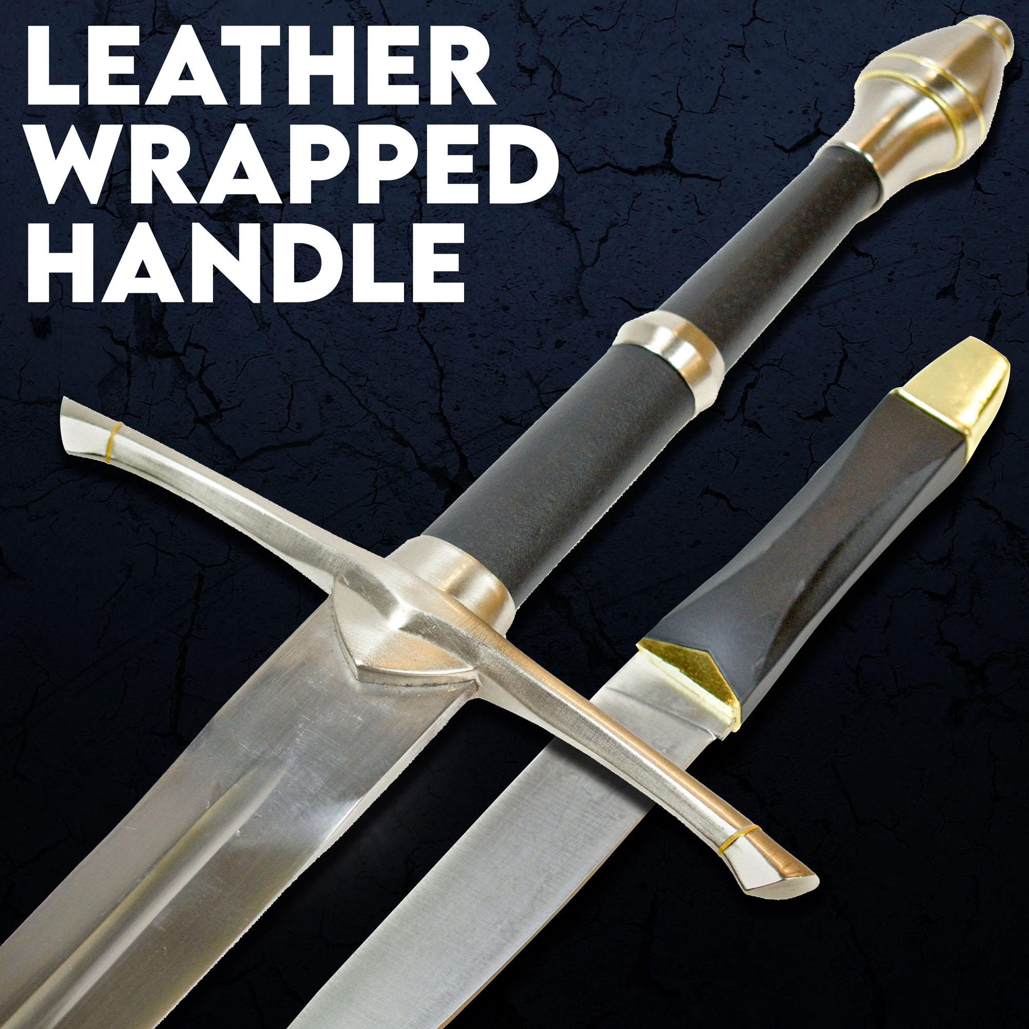 Ranger Schwert, handgeschmiedet & gefaltet, mit Beimesser und scharfer Klinge