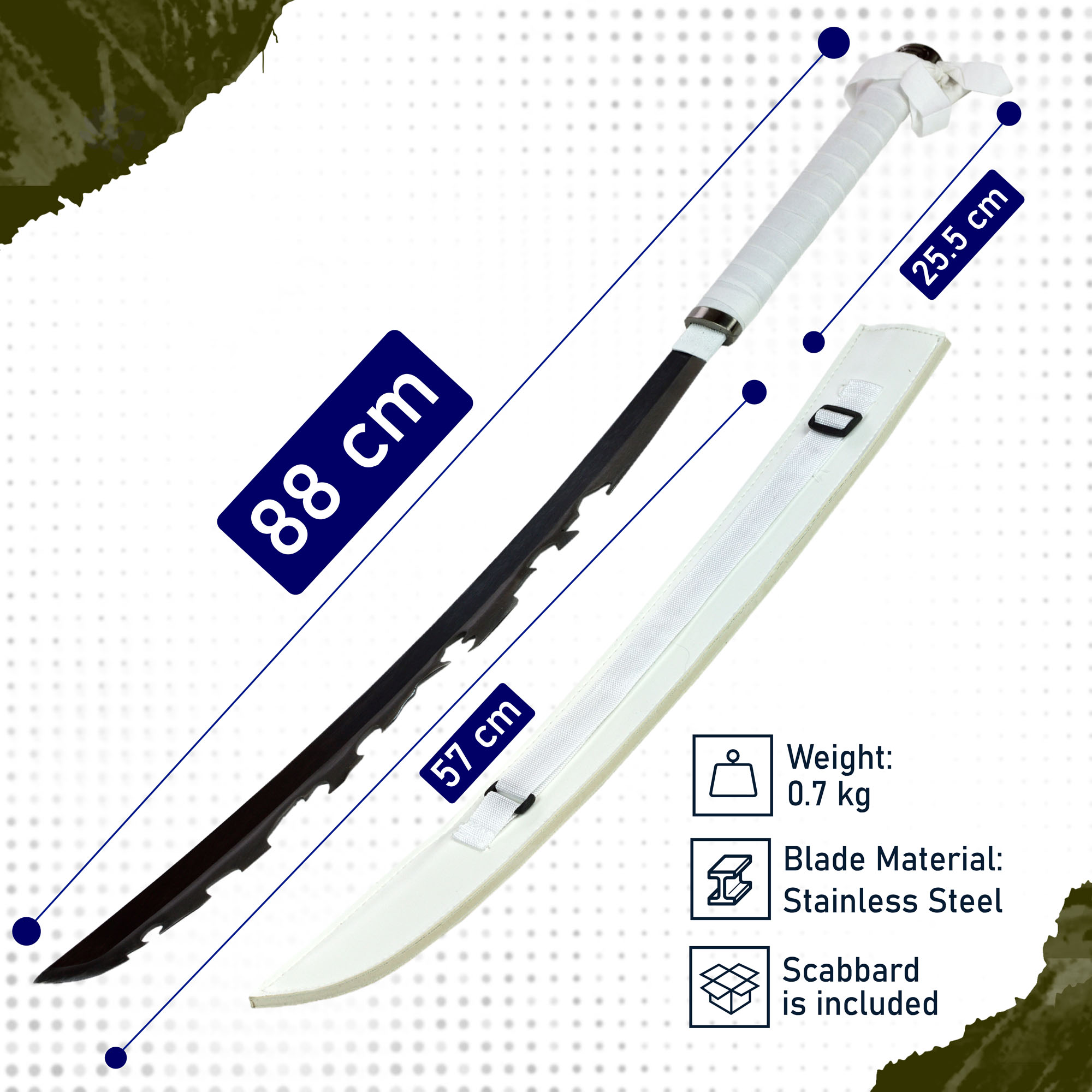 Demon Slayer: Kimetsu no Yaiba - Hashibira Inosuke Schwert mit Scheide