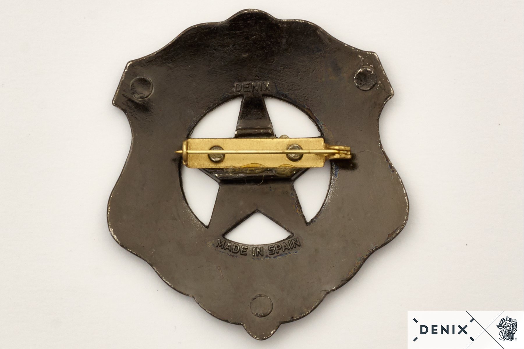 10 Marshall Badges, Tombstone, USA, grey, metal