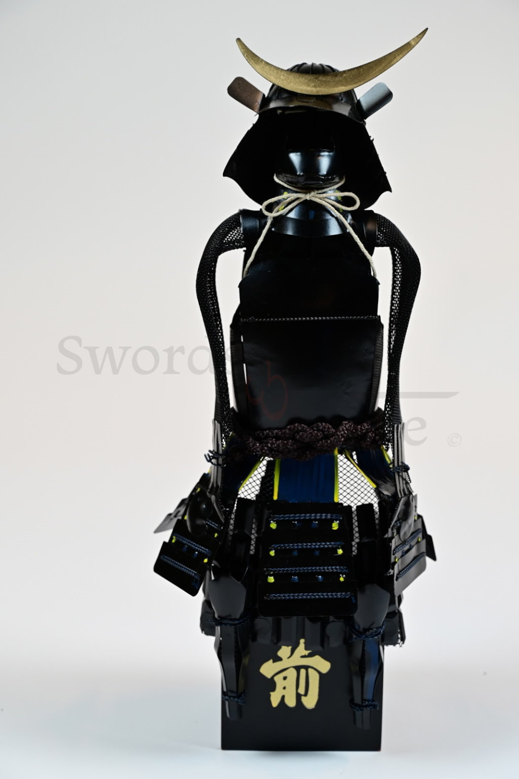 Japanische Samurai Rüstung Miniatur, Schwarz
