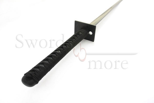 Schwarzes Ninjato - Handgeschmiedet mit Blasrohr