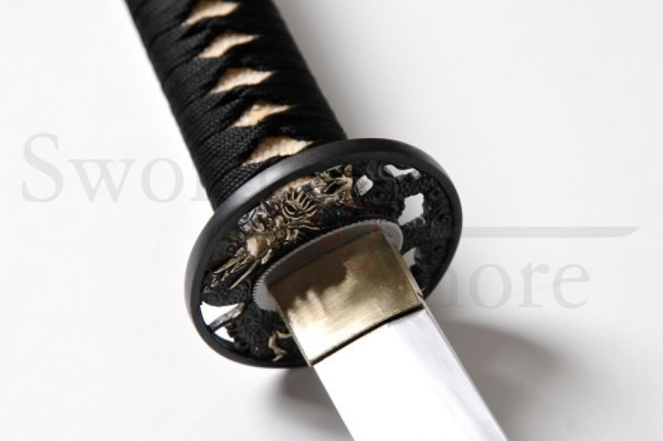 Bushi 1095 Katana Silver Dragon, 73 cm