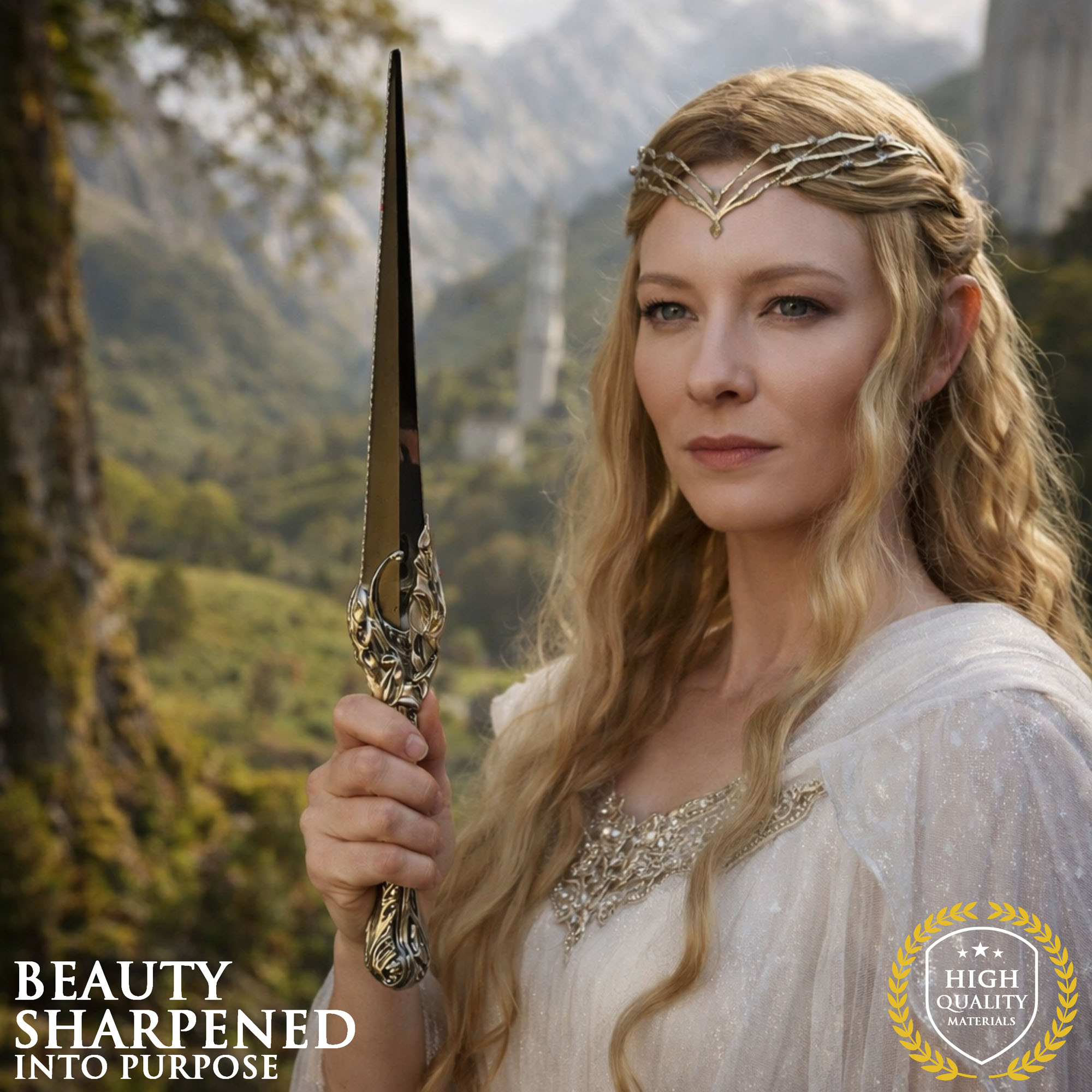 Galadriel's Dagger – The Rings of Power Replica with Scabbard