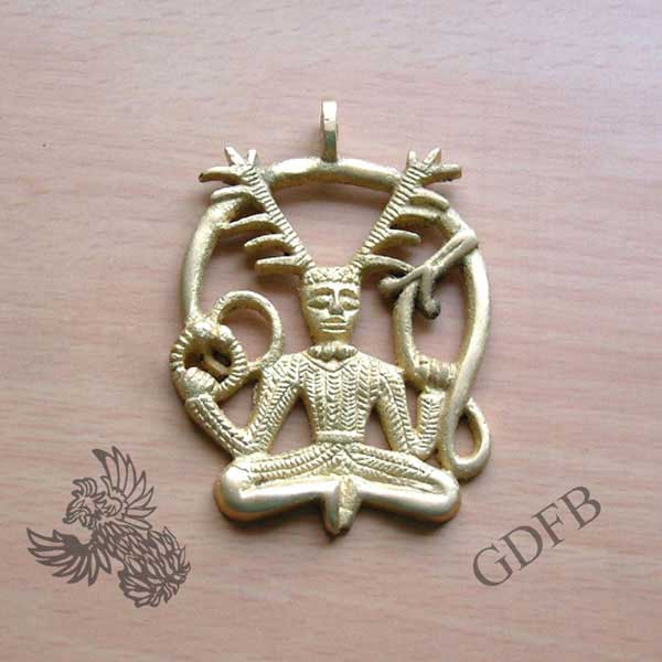 Celtic Pendant of God Cernunos 5,5 x 4,5 cm