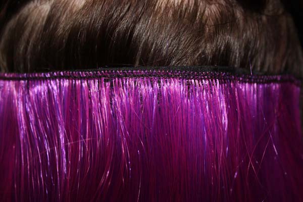Extension hair - 55 cm - purple