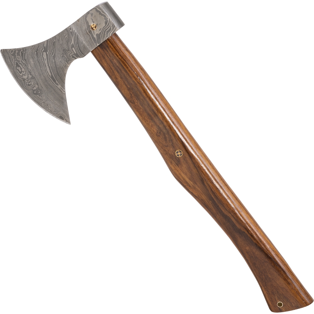 Axe with Damask Steel Blade