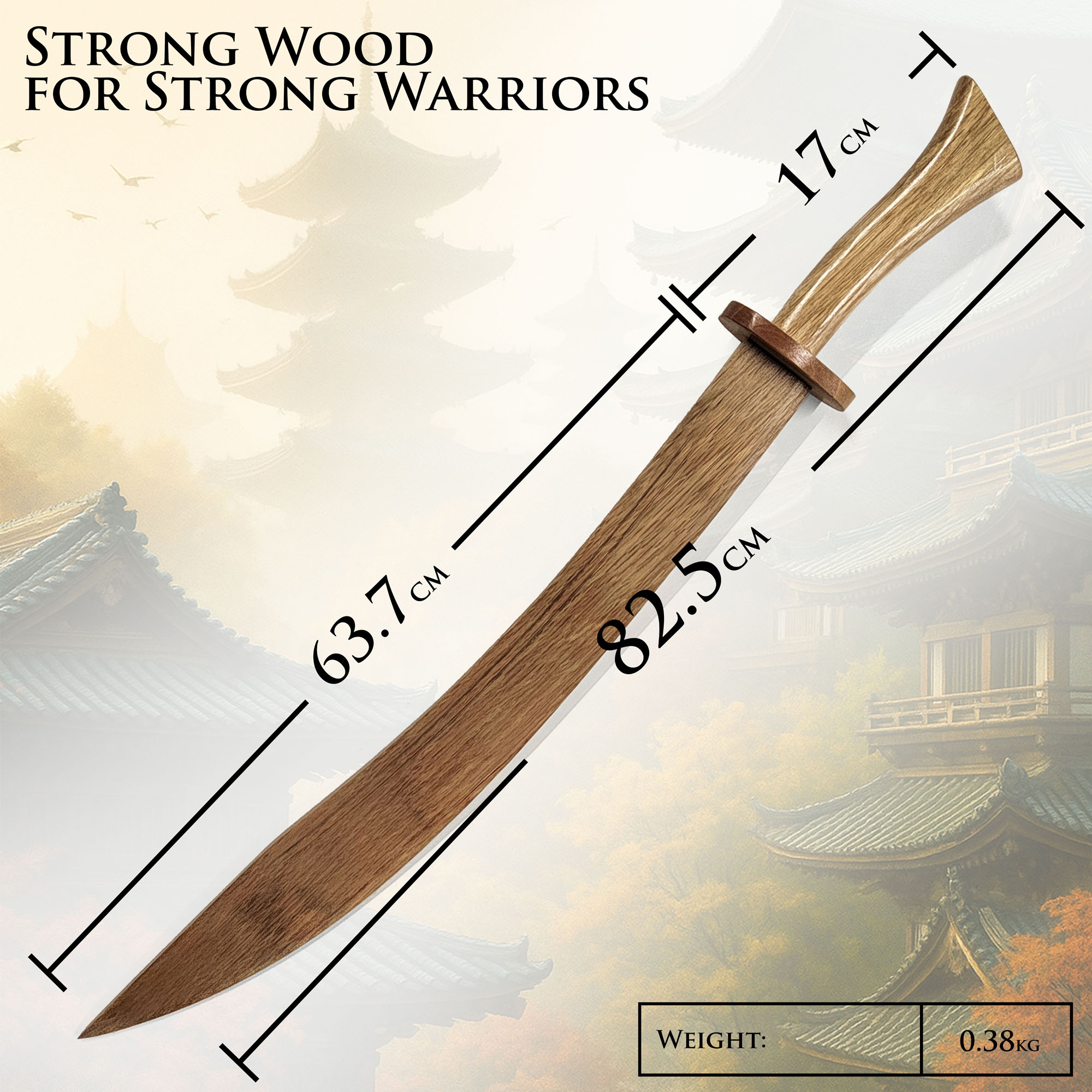 Kung Fu Säbel - Holz Version