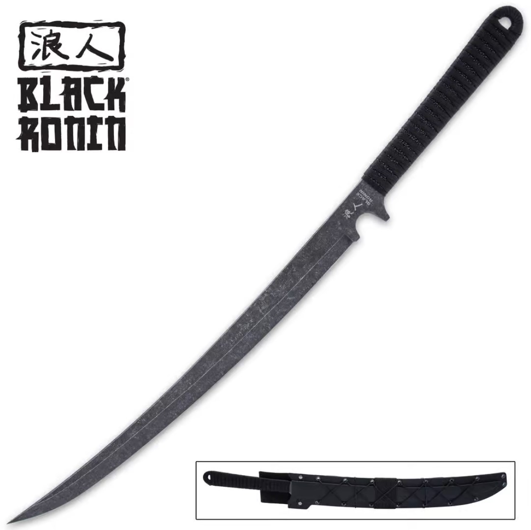 Black Ronin Black Combat Wakizashi Schwert mit Scheide Black Ronin Black Combat Wakizashi Schwert mit Scheide