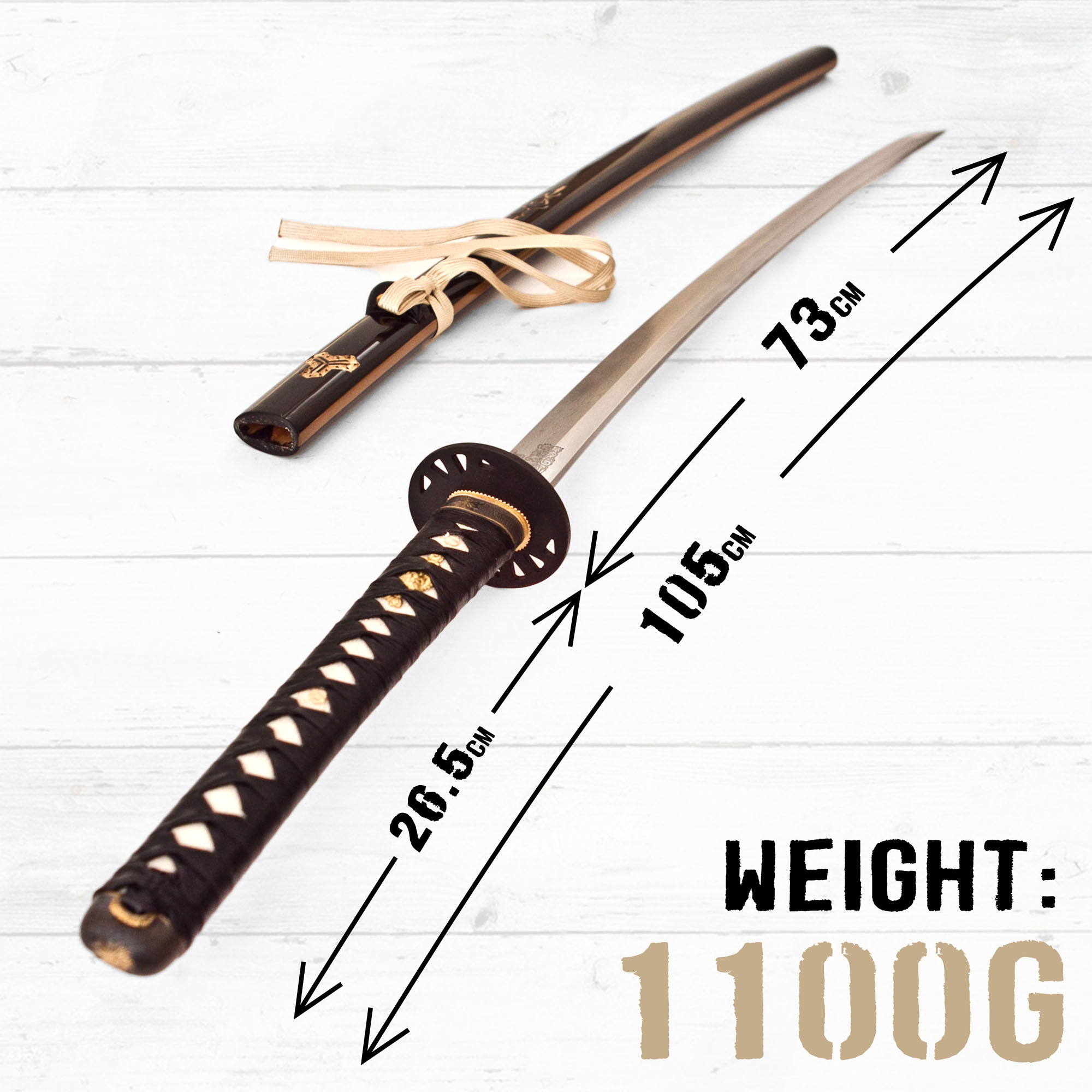 "Töte Bill" Hattori Hanzo Schwert - gefaltet